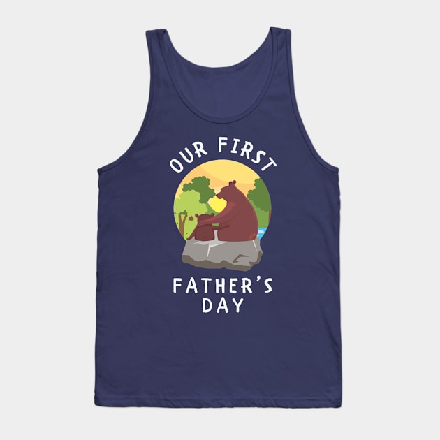 Our first fathers day bears Tank Top by AllPrintsAndArt